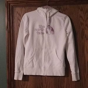 Women's North Face Full Zip Hooded Sweatshirt